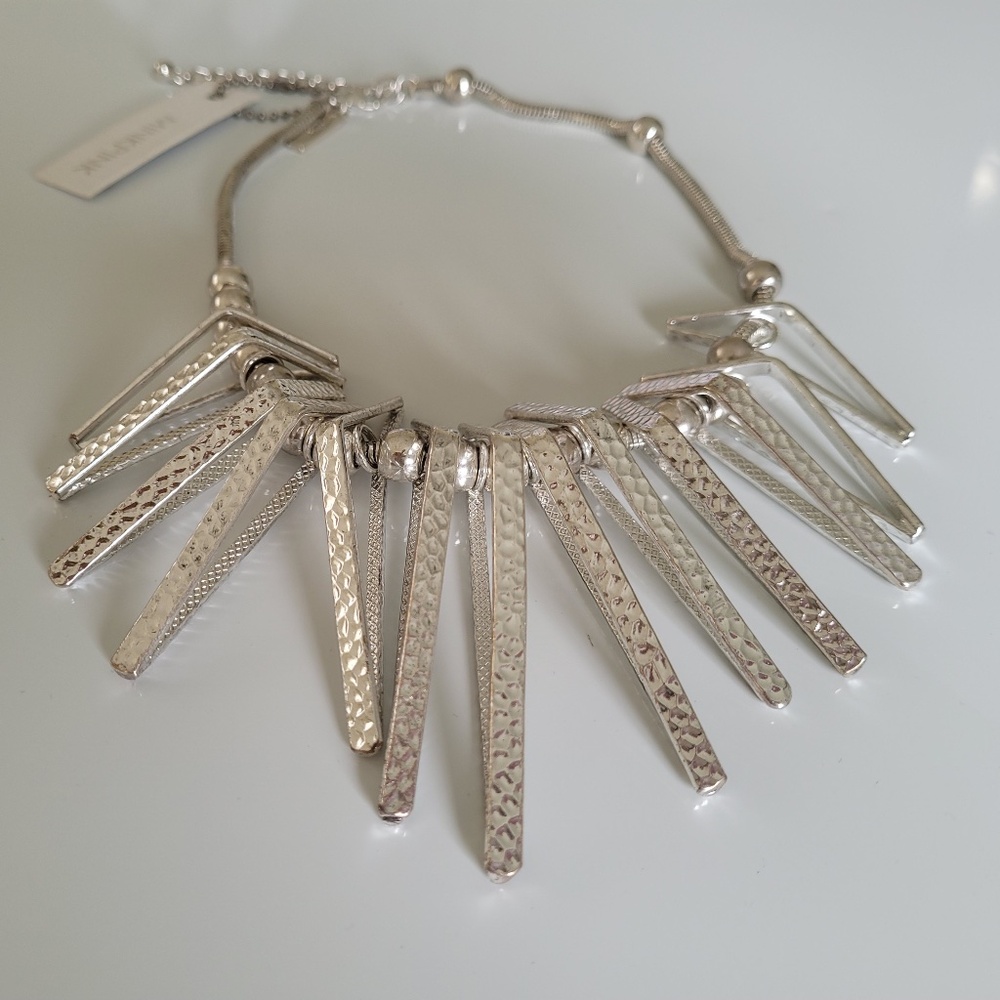 Silver Statement Necklace.